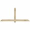 Ekena Millwork Eugene Rough Sawn Timber Gable Bracket, Douglas Fir, 72"W x 33"H x 4"D x 4"F, 11/12 Pitch GBW072X33X0404EUG00RDF - alternate 1